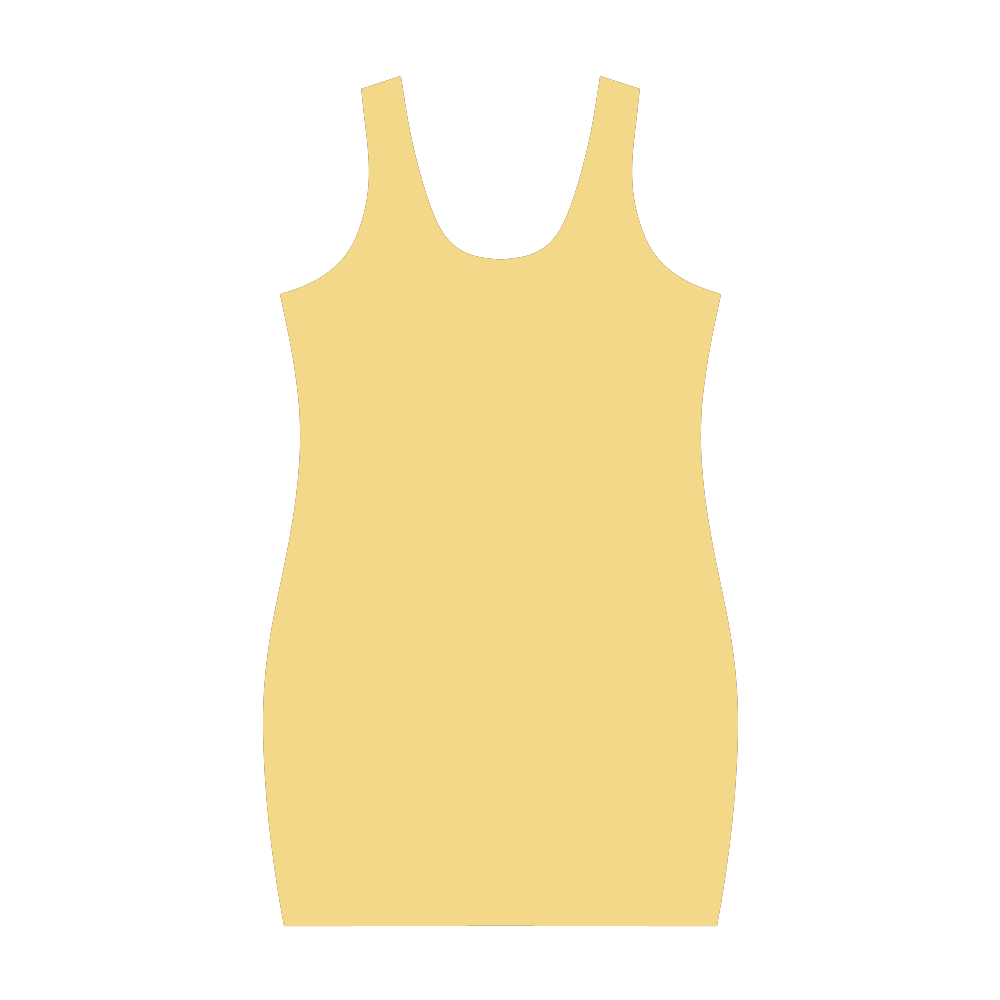 Lemon Drop Color Accent Medea Vest Dress (Model D06)