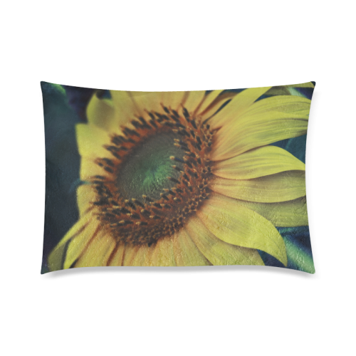 Sunflower Custom Zippered Pillow Case 20"x30" (one side)