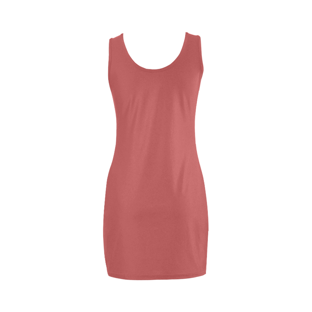 Cranberry Color Accent Medea Vest Dress (Model D06)
