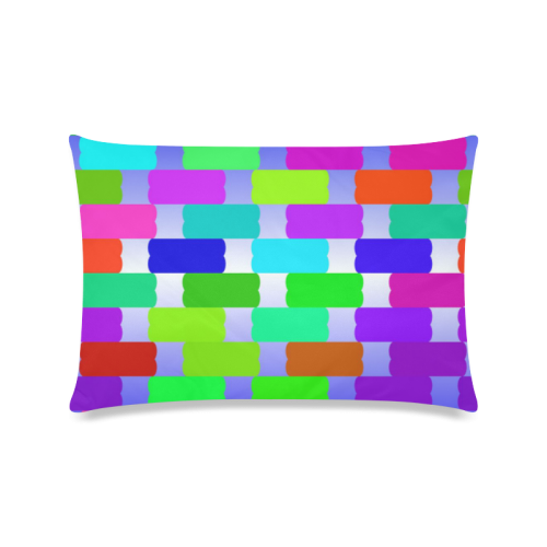 funny vivid pattern 2 Custom Zippered Pillow Case 16"x24"(Twin Sides)