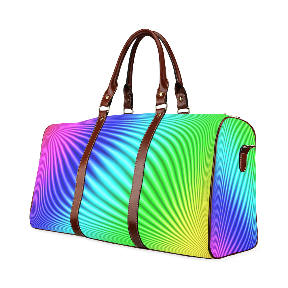 Rainbow Waterproof Travel Bag/Small (Model 1639)