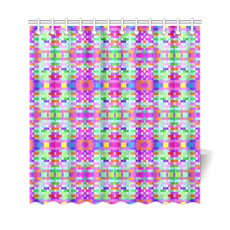funny vivid pattern 9 Shower Curtain 69"x72"