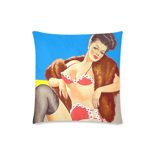 AMERICAN PINUP 105 Custom Zippered Pillow Case 18"x18" (one side)