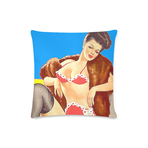 AMERICAN PINUP 105 Custom Zippered Pillow Case 16"x16" (one side)