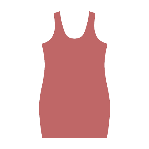 Cranberry Color Accent Medea Vest Dress (Model D06)