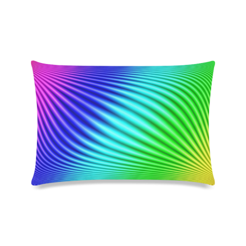 Rainbow Custom Zippered Pillow Case 16"x24"(Twin Sides)
