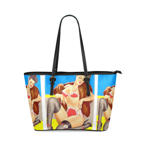 AMERICAN PINUP 105 Leather Tote Bag/Large (Model 1640)