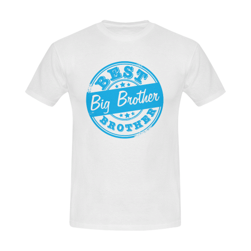 best big brother bright blue Men's Slim Fit T-shirt (Model T13)