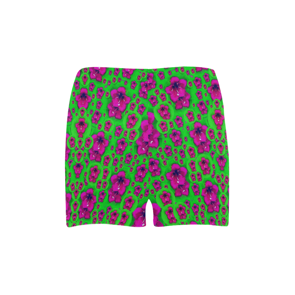 Fantasy Valentine in floral love and peace time Briseis Skinny Shorts (Model L04)