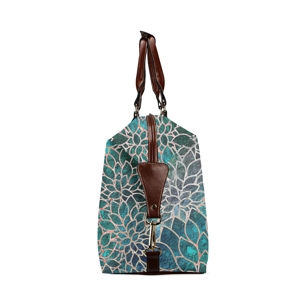 Floral Abstract 1 Classic Travel Bag (Model 1643)