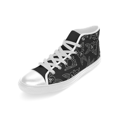 Bunny Pattern Men’s Classic High Top Canvas Shoes (Model 017)