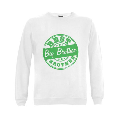 best big brother green Gildan Crewneck Sweatshirt(NEW) (Model H01)