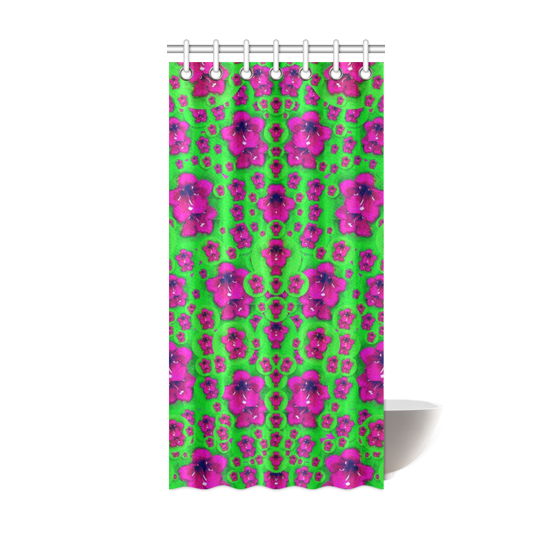 Fantasy Valentine in floral love and peace time Shower Curtain 36"x72"
