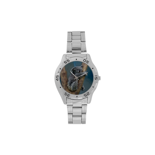 animal artstudion 16416 koala Men's Stainless Steel Analog Watch(Model 108)