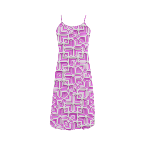funny vivid pattern 7 Alcestis Slip Dress (Model D05)