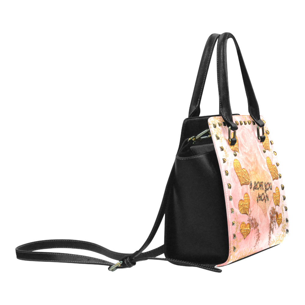 Mother's day Rivet Shoulder Handbag (Model 1645)