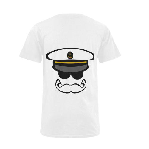mustache11 Men's V-Neck T-shirt (USA Size) (Model T10)
