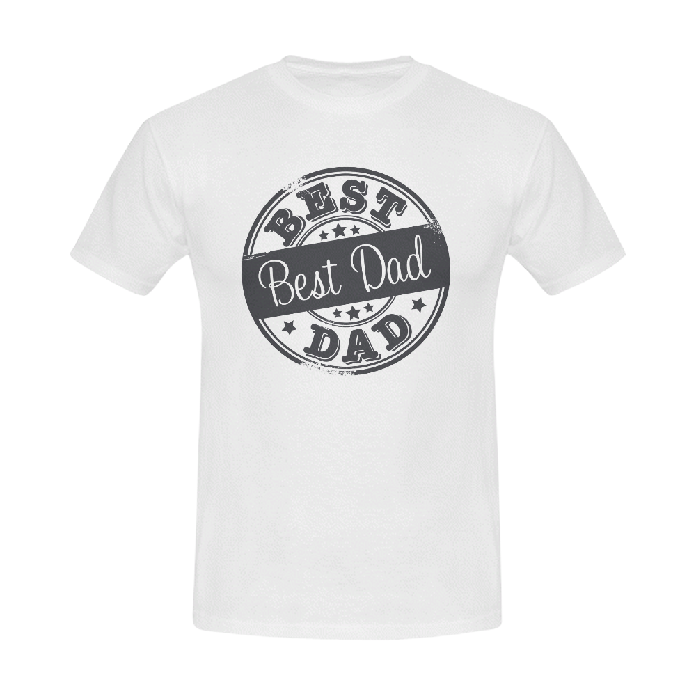 best dad grey father Men's Slim Fit T-shirt (Model T13)