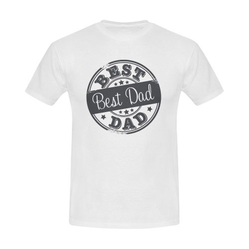 best dad grey father Men's Slim Fit T-shirt (Model T13)