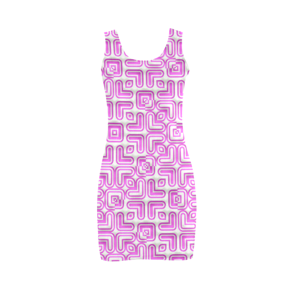 funny vivid pattern 7 Medea Vest Dress (Model D06)