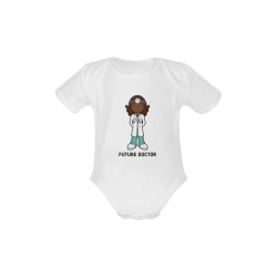 Future doctor - when I grow up- girl medicine Baby Powder Organic Short Sleeve One Piece (Model T28)