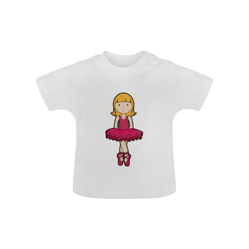 Ballerina - dancing ballet girl illustration Baby Classic T-Shirt (Model T30)