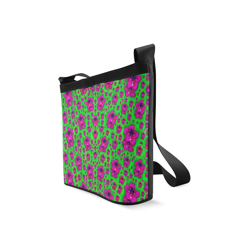 Fantasy Valentine in floral love and peace time Crossbody Bags (Model 1613)