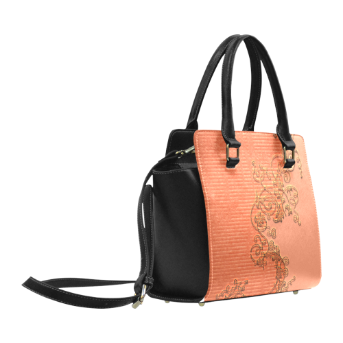 Floral design Classic Shoulder Handbag (Model 1653)