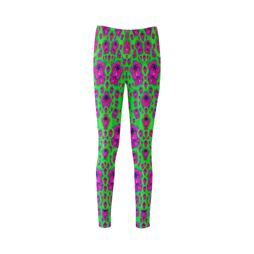 Fantasy Valentine in floral love and peace time Cassandra Women's Leggings (Model L01)