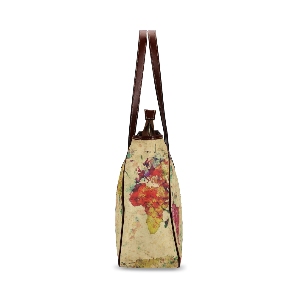 Retro style Old Map Classic Tote Bag (Model 1644)