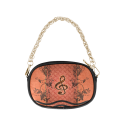Clef with roses Chain Purse (Model 1626)
