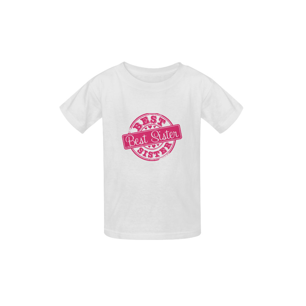 Best Sister Pink Kid's  Classic T-shirt (Model T22)