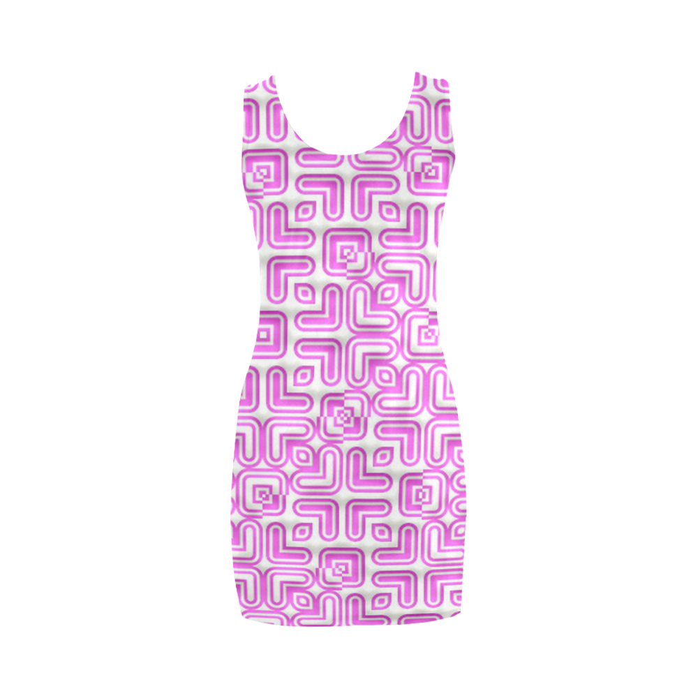 funny vivid pattern 7 Medea Vest Dress (Model D06)