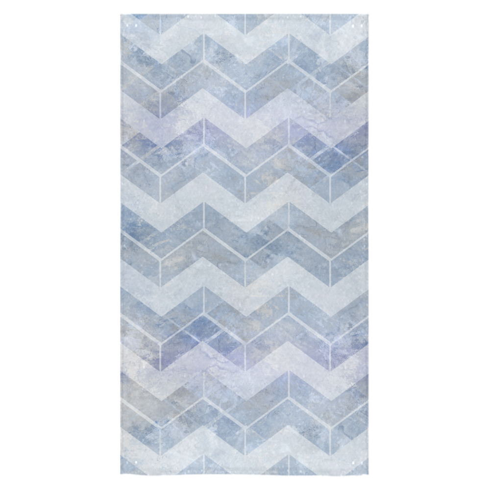 Chevron in blue watercolors Bath Towel 30"x56"