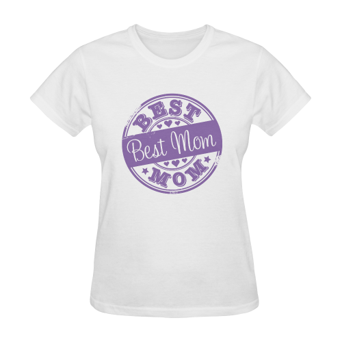 best mom purple mother Sunny Women's T-shirt (Model T05)