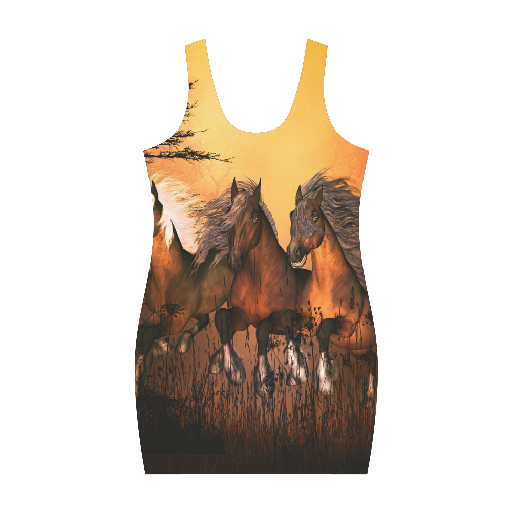 Horses Medea Vest Dress (Model D06)