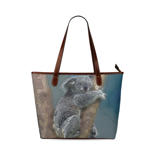 animal artstudion 16416 koala Shoulder Tote Bag (Model 1646)