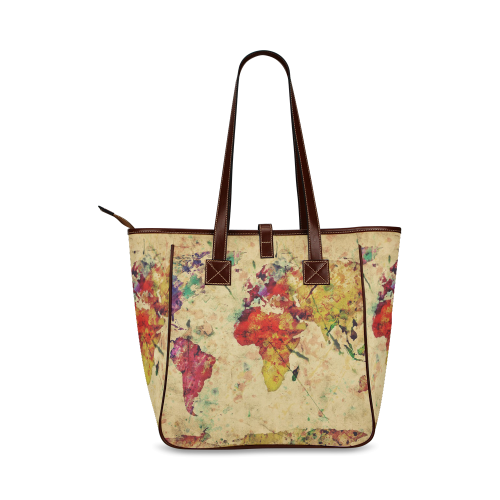 Retro style Old Map Classic Tote Bag (Model 1644)