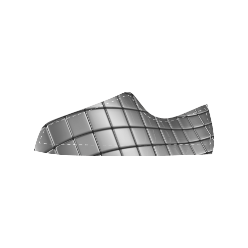 Silver Cubes Women's Classic Canvas Shoes (Model 018)