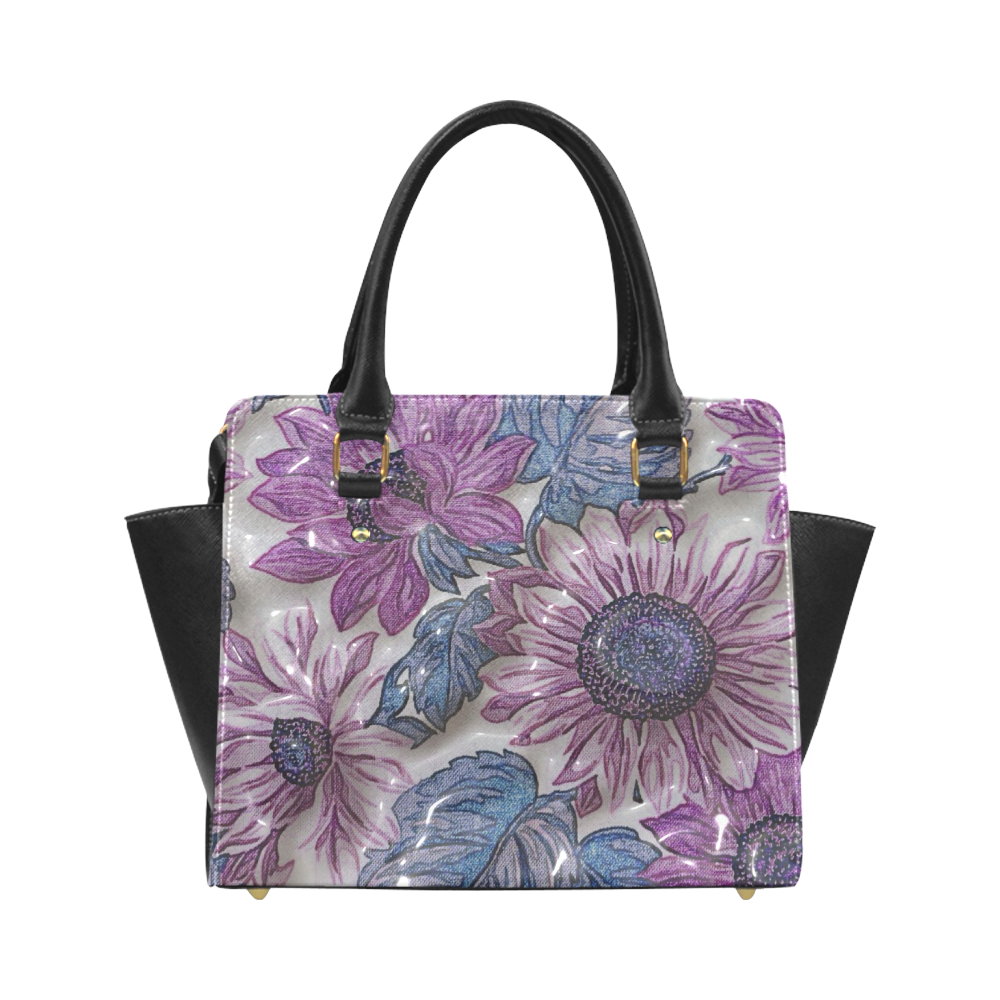 plastic flowers Classic Shoulder Handbag (Model 1653)