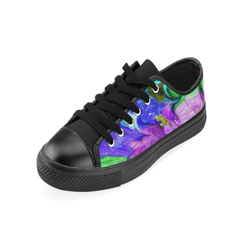 strange abstract 4 Men's Classic Canvas Shoes (Model 018)