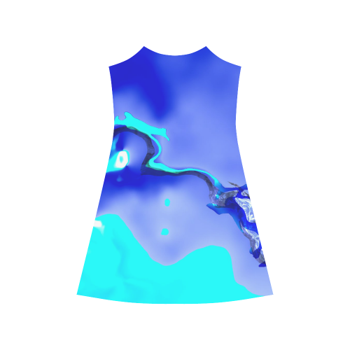 Abstract Fate, ocean Alcestis Slip Dress (Model D05)