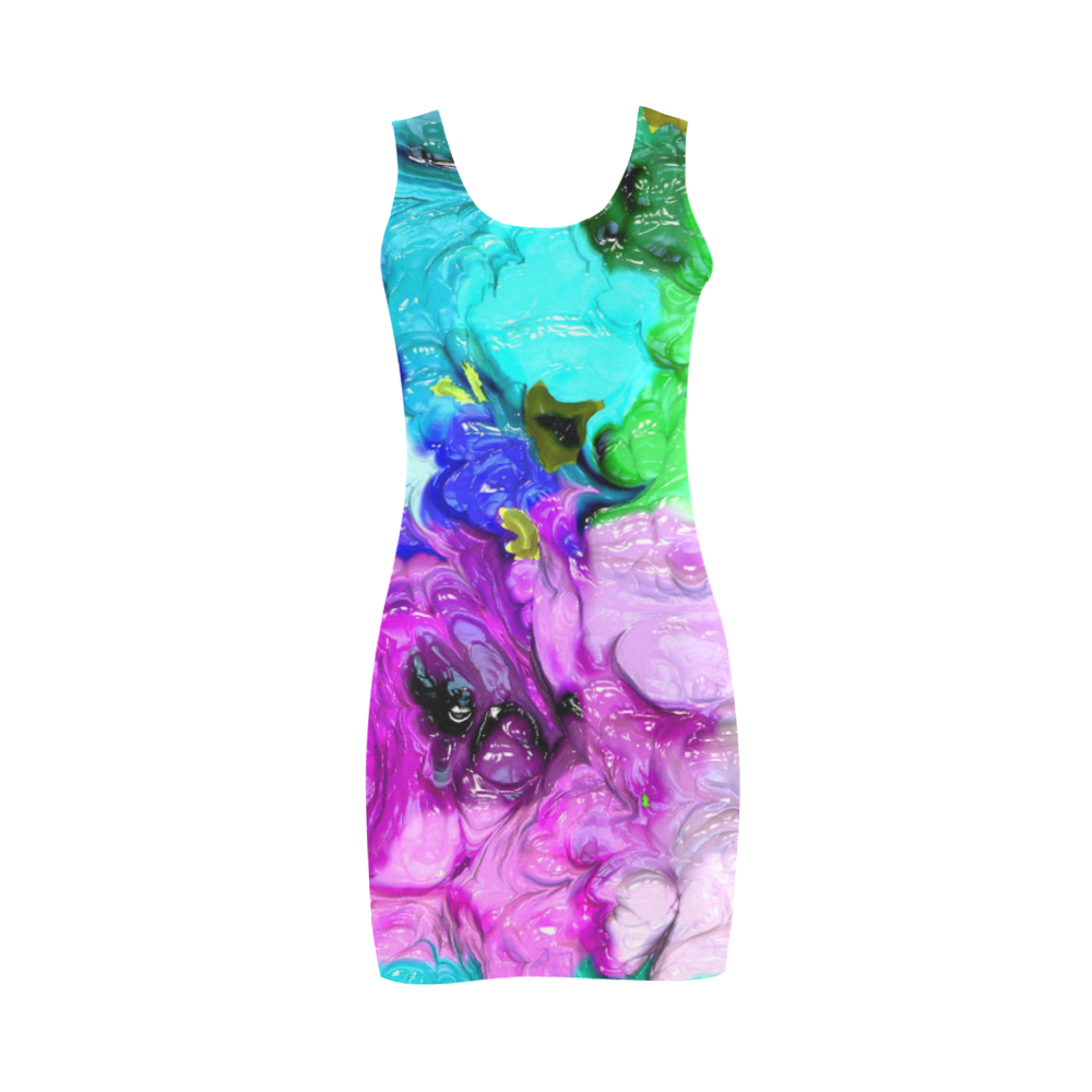 strange abstract 4 Medea Vest Dress (Model D06)