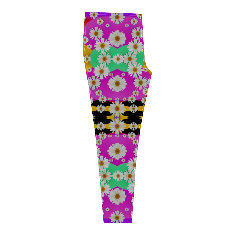 flowers above and under the peaceful sky Cassandra Women's Leggings (Model L01)