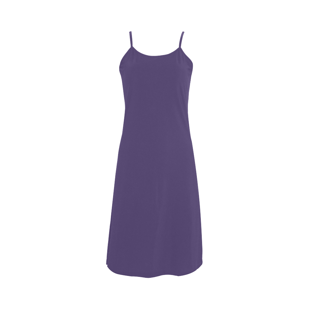 Gentian Violet Color Accent Alcestis Slip Dress (Model D05)