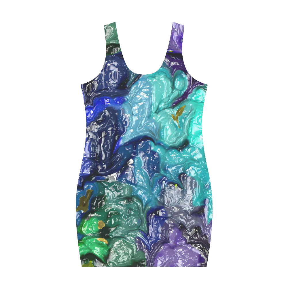 strange abstract 1 Medea Vest Dress (Model D06)