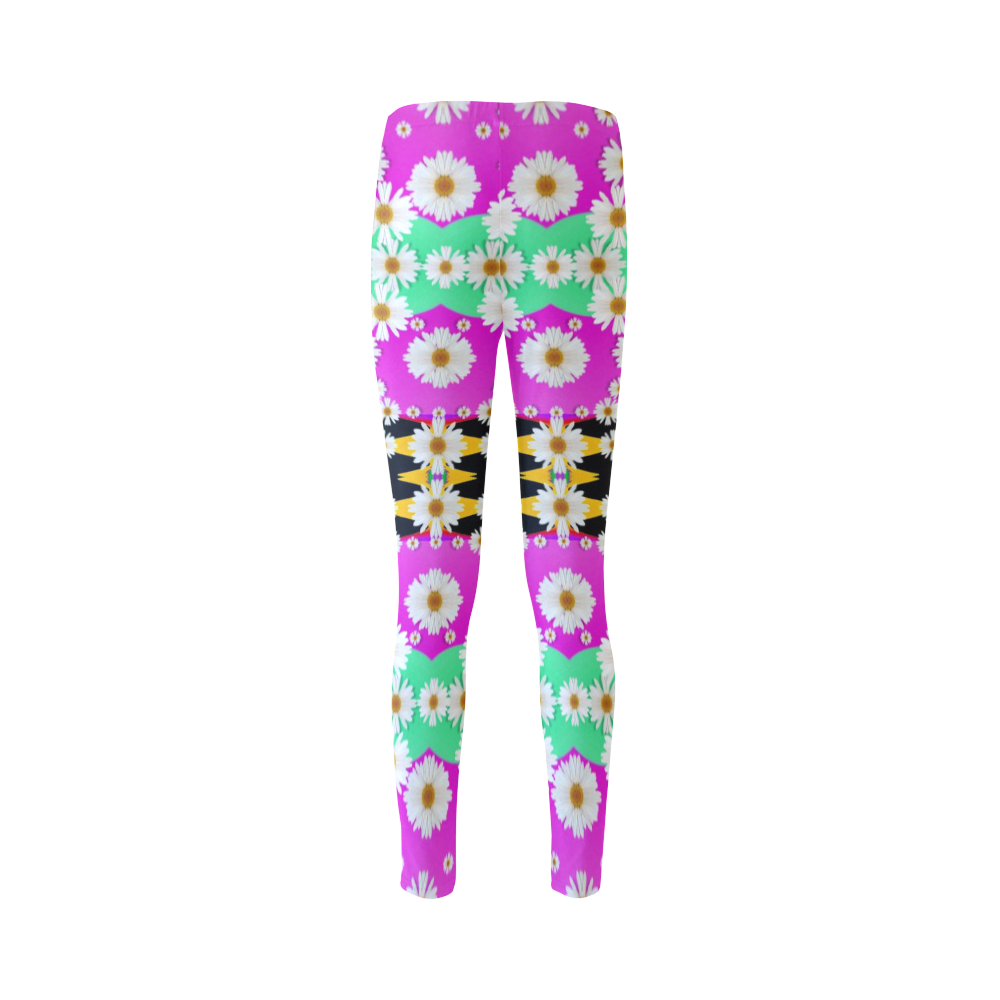 flowers above and under the peaceful sky Cassandra Women's Leggings (Model L01)