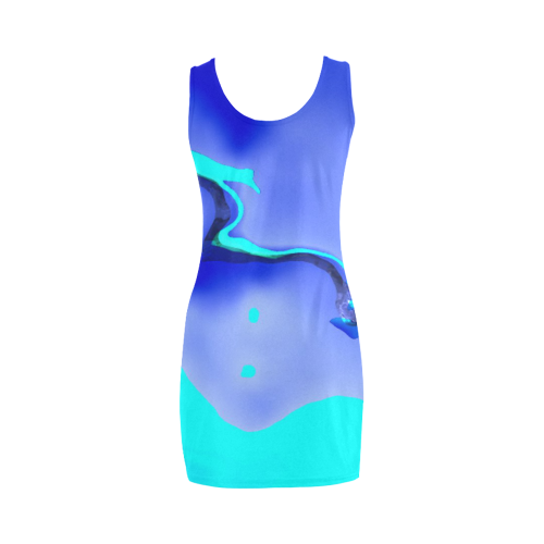 Abstract Fate, ocean Medea Vest Dress (Model D06)