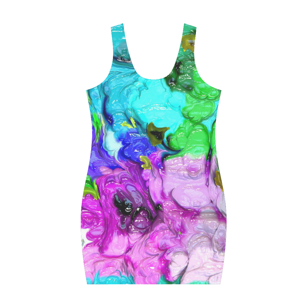 strange abstract 4 Medea Vest Dress (Model D06)
