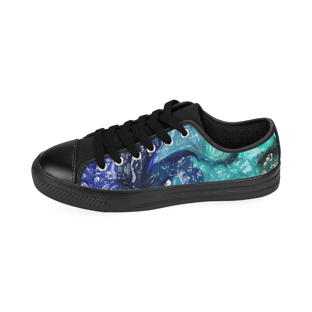 strange abstract 1 Men's Classic Canvas Shoes (Model 018)